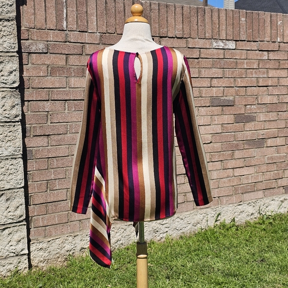 Vince Camuto striped silky blouse - Picture 3 of 6